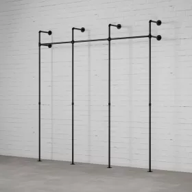   Walteco DARIO III EGYSZEMÉLYES - Rusticline gardróbszekrény szett, falra szerelhető, 3330x2300mm