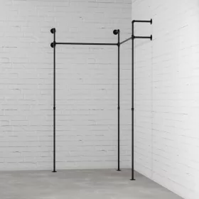   Walteco DARIO II CORNER - Rusticline gardróbszekrény szett, falra szerelhető, 1110x1110x2300mm