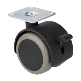 Bútorkerék fékkel átmérő 50 mm teherbírás 50 kg