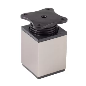 Bútorláb 40x40x60mm műanyag rozsdamentes acél hatású