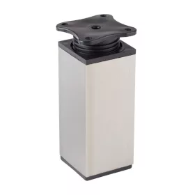 Bútorláb 40x40x100mm műanyag rozsdamentes acél hatású