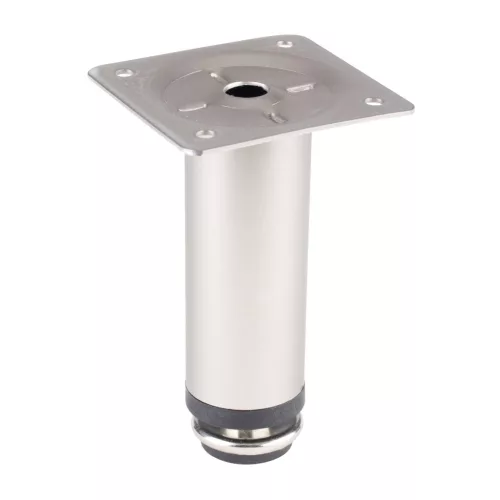 Kerek bútorláb átmérő 30 mm magasság 100 mm állítócsavarral együtt matt nikkel