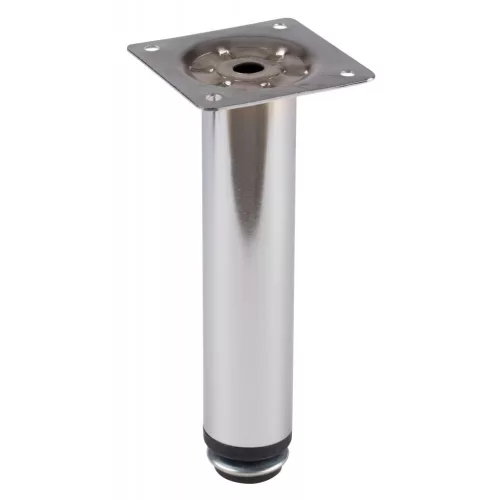 Kerek bútorláb átmérő 30 mm magasság 150 mm állítócsavarral együtt krómozott
