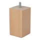 Bútorláb 55x55x100mm fa lakkozott bükkfa