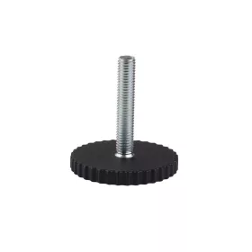   M10-es rögzítőcsavar alapátmérő 60 mm magasság 56 mm fekete