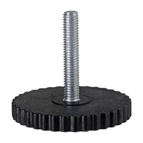 M8-as rögzítőcsavar alapátmérő 60 mm magasság 45 mm fekete