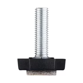   M10-es rögzítőcsavar alap 30x30mm filctányérral magasság 35mm fekete