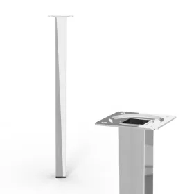 Bútorláb szögletes 25x25x400mm króm