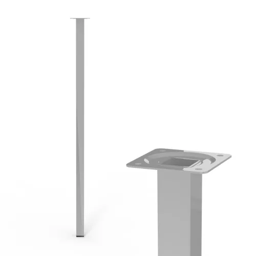 Bútorláb négyzet alakú 25x25x700mm szürke