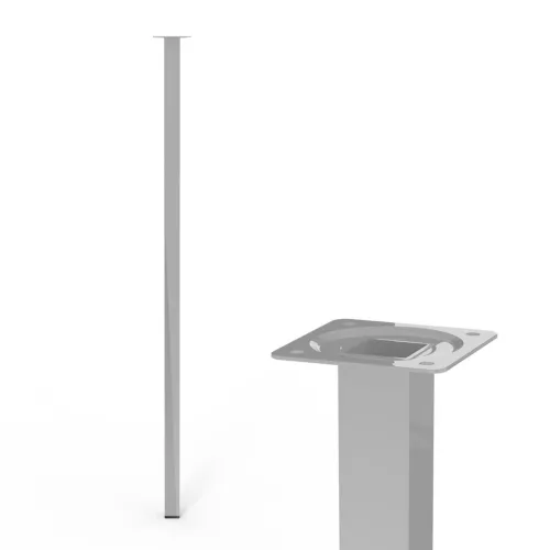 Bútorláb négyzet alakú 25x25x800mm szürke
