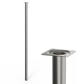   Kerek bútorláb átmérő 30mm magasság 900mm szálcsiszolt nikkel