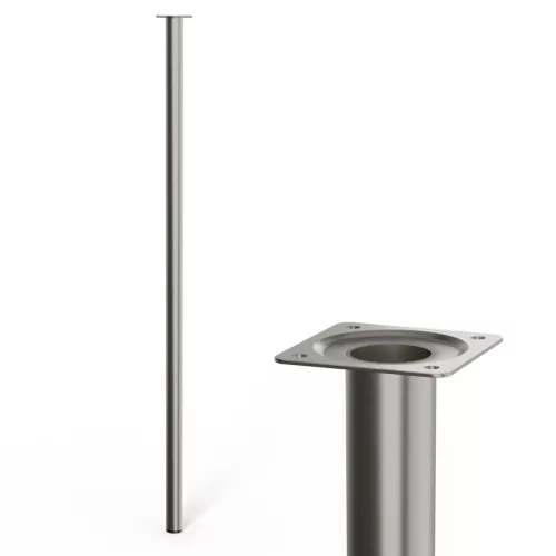 Kerek bútorláb átmérő 30mm magasság 900mm szálcsiszolt nikkel