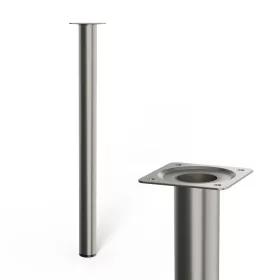   Kerek bútorláb 30 mm átmérőjű 400 mm magas rozsdamentes acél kivitelben
