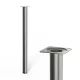 Kerek bútorláb 30 mm átmérőjű 400 mm magas rozsdamentes acél kivitelben