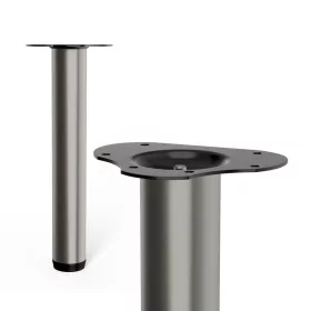  Kerek bútorláb átmérő 60mm magasság 400mm szálcsiszolt nikkel