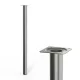 Kerek bútorláb 30 mm átmérőjű 500 mm magas rozsdamentes acél kivitelben