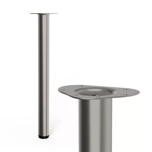Kerek bútorláb 60 mm átmérőjű 700 mm magas rozsdamentes acél kivitelben