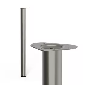   Kerek bútorláb átmérő 60mm magasság 800mm szálcsiszolt nikkel