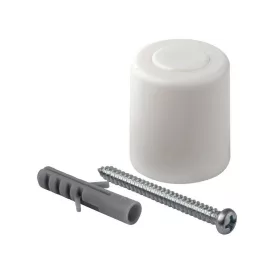   Ajtóütköző átmérő 26x31mm műanyag csavarozható fehér