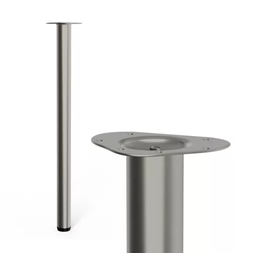 Kerek bútorláb 60 mm átmérőjű 900 mm magas rozsdamentes acél kivitelben