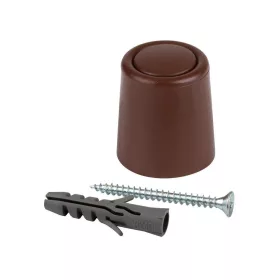   Ajtóütköző átmérő 24x30mm műanyag csavarozható barna