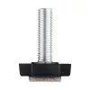 M10-es rögzítőcsavar alap 30x30mm filcbetéttel magasság 35mm fekete 2 db.