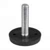 M10-es rögzítőcsavar alap 30x30mm filcbetéttel magasság 35mm fekete 2 db.