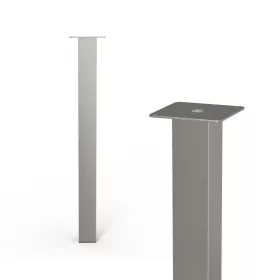 Bútorláb négyzet alakú 60x60x710mm szálcsiszolt nikkel