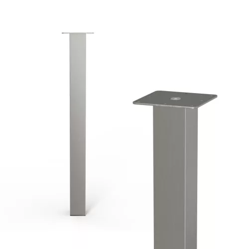 Bútorláb négyzet alakú 60x60x710mm szálcsiszolt nikkel