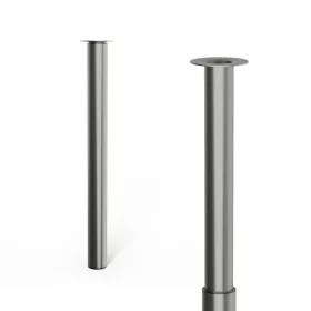   Bútorláb átmérője 60 mm magassága 700-1100 mm között állítható szálcsiszolt nikkel