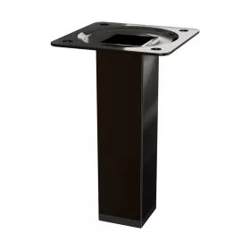   Bútorláb négyzet alakú 25x25x100mm polírozott fekete nikkel