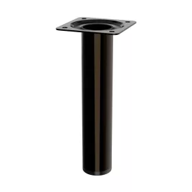   Kerek bútorláb átmérő 30mm magasság 150mm polírozott fekete nikkel
