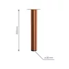 Kerek bútorláb átmérő 30mm magasság 200mm fényes réz