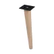 Nordic bútorláb magasság 310 mm kúpos/ferde lakkozott bükkfa