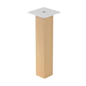 Nordic bútorláb 300mm szögletes/egyenes lakkozott bükkfa