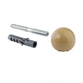 Ajtóütköző 35 mm átmérőjű csavarozható bézs