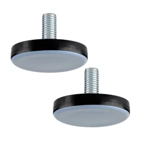   M10-es rögzítőcsavar PTFE talppal átmérő 50 mm magasság 25 mm világosszürke 2 db.