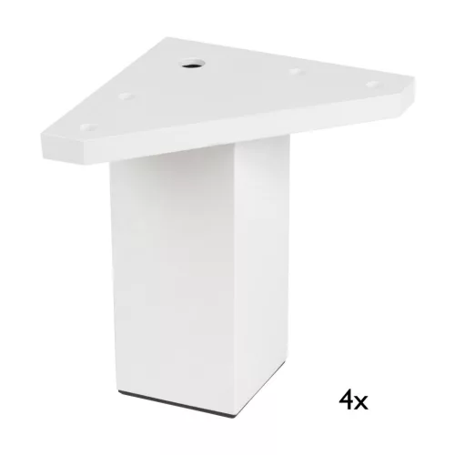 Bútorláb szett 40x40mm magasság 100mm fehér 4 db