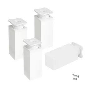 Bútorláb 40x40x100mm 50 kg alumínium kivitel fehér 4 db.