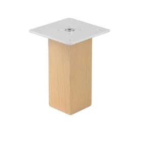 Nordic bútorláb 150mm szögletes/egyenes lakkozott bükkfa