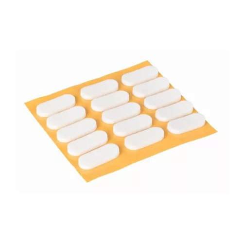 9x20 mm-es lengéscsillapító öntapadós fehér