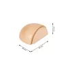 Ajtóütköző 49x38x23 mm fa öntapadós bükk