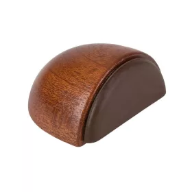   Ajtóütköző 49x23x36mm fa öntapadós és csavarozható mahagóni