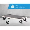 Szállítóplatform puha padlóhoz 580x290 mm fekete csúszásgátló alátét teherbírás 200 kg FSC