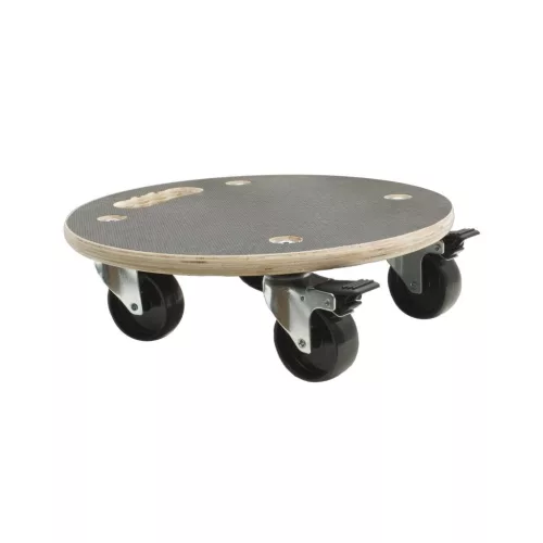 Szállítókocsi ? 380 mm puha padlóhoz 18 mm rétegelt lemez 75 mm kerékátmérő 2 fékes kerék 2 fék nélk