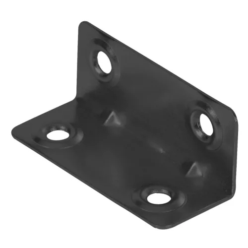 Bútor sarokvas 21x21x50mm fekete