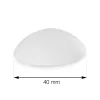 Ajtóütköző 40 mm átmérőjű öntapadós fehér 6 db.