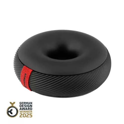 Ajtóütköző DOORNUT átmérő 106x42mm 083 kg szabadon álló matt fekete