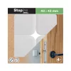 Ajtóütköző 43x43mm öntapadós fehér 4 db.