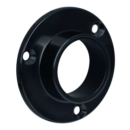 Ruhatartó rúd peremmel 25 mm átmérőjű műanyag fekete 2 db.